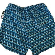 New Speedo Swim Trunks Men's Size XXL Blue Graphic UPF 50 Stretch Beach Gift