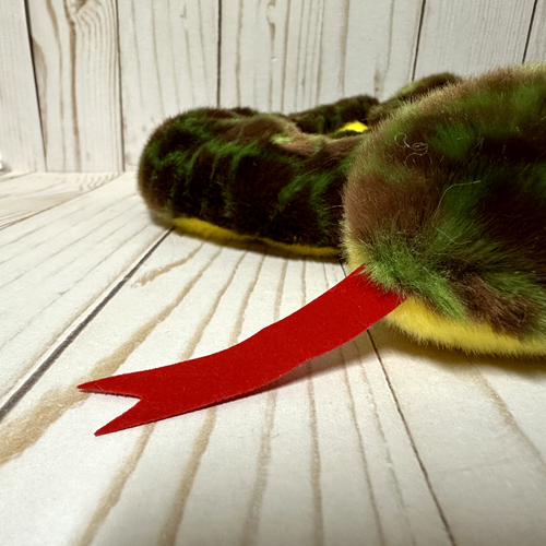 Ty Beanie Buddies Slither Snake Plush Brown Green With Hang Tag 12 Inch - Picture 4 of 8