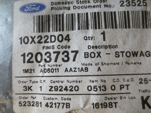 Ford Galaxy 00-06 Front Left Door Pocket Stowage Glove Box Part No 1203737 - Picture 4 of 5