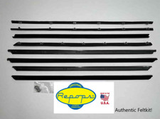 1965 Coronet 500 2-door Hardtop Door Window Felt Fuzzies Rubber Seal 8 Pc Kit