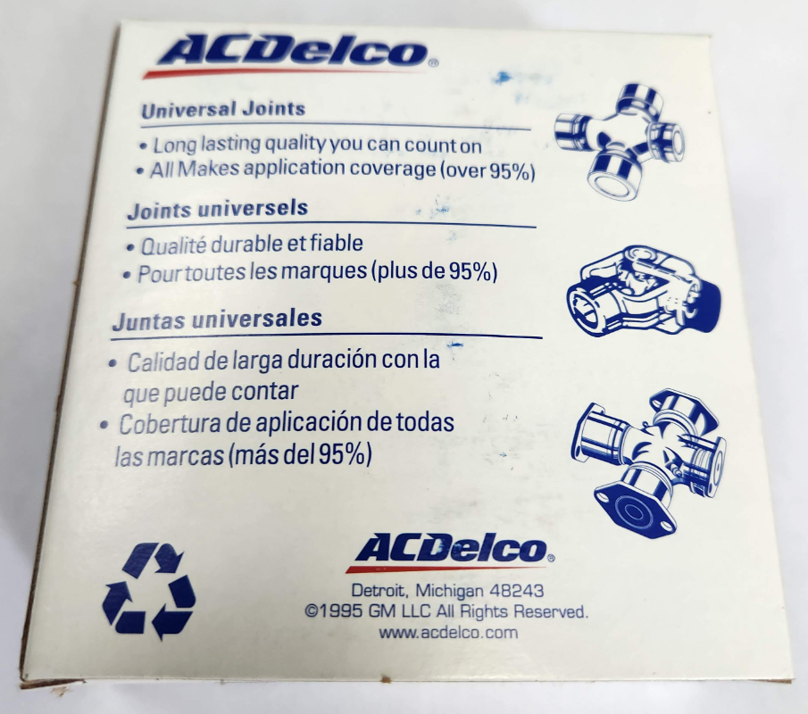 Genuine AC Delco Professional U-joint 45U0301 Front Axle Shaft Outer | eBay