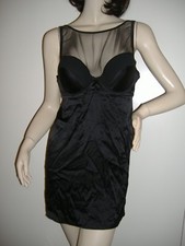 INTIMISSIMI SOTTOVESTE MISTO SETA VOILE NERO TAGLIA 4B SEXY LINGERIE INTIMO