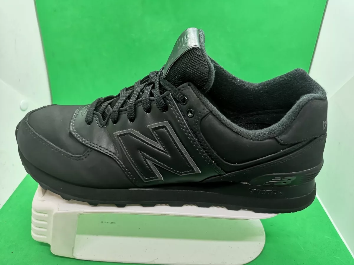 Black leather top 574 new balance