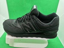NEW BALANCE ML574CHD LIFESTYLE CLASSIC 574 'BLACK LEATHER WALKING SSIZE 10