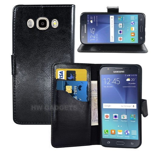 Funda de cuero tipo billetera abatible para Galaxy J5 PROTECCIÓN DE CUERPO COMPLETO | eBay