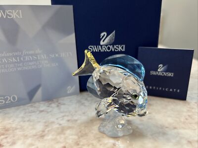 Swarovski Crystal Blue Tang Fish 886180 W/Certificate “RARE” | eBay