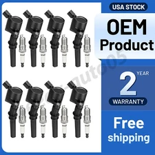 8Pack Ignition Coil+Spark Plug For LincoLn Town Car Grand Marquis 4.6L 1998-2011