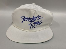 Vintage McDonald's Founder's Day Advertising Promotional Hat Cap A4