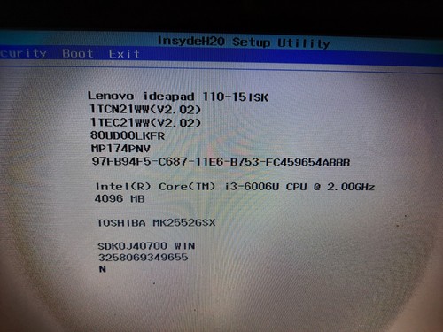 carte mère Lenovo Ideapad 110-15ISK (LA-D562P) testée - Afbeelding 2 van 2