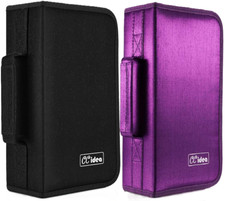 CCidea CD Case DVD Case Storage Holder-128 Capacity, 2 Wallet Black