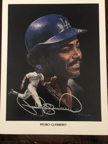 Pedro Guerrero Hand Signed Autographed Unical 76 Volpe 8x10 Los Angeles Dodgers - Picture 1 of 3