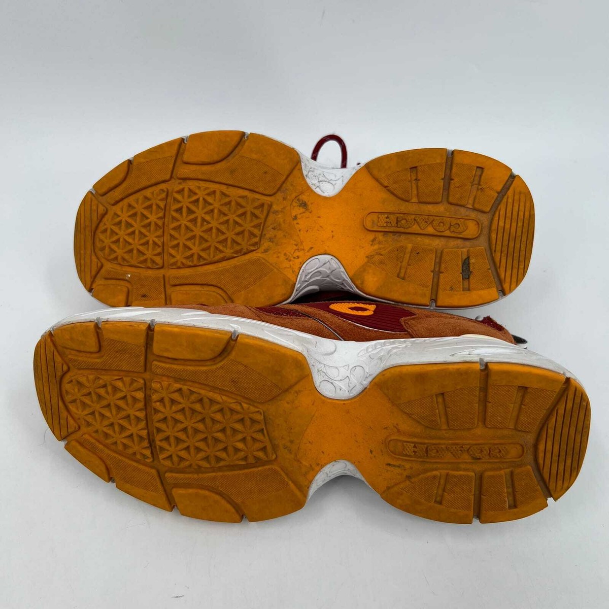 COACH オレンジ スエード ハイヒール 7.5 Coach Orange Red Suede Chunky Sneakers | Women's 9, Men's