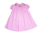 Girls vtg ORIENT EXPRESSED smocked bishop dress 12 months pink castle princess