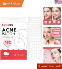 432 Hydrocolloid Acne Patches for All Skin Types - Fast Healing  Invisible Care