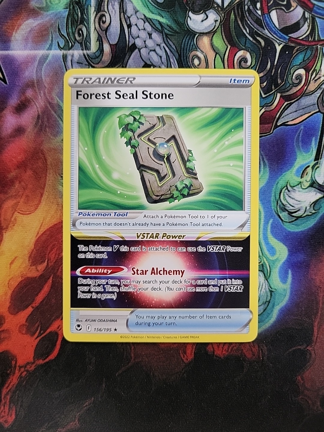 Pokemon TCG Forest Seal Stone 156/195 Silver Tempest Non-Holo Deck Exclusive NM
