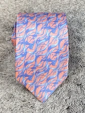 Men's Italo Ferretti Silvi Marina Luxury Silk Tie Italy  Geometric