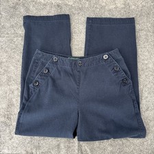 Lauren Ralph Lauren Pants Women's 10 P Sailor Wide Straight Leg Vintage 29x26