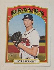 KYLE WRIGHT 2021 Topps Heritage High Number #508 Braves WS Champ