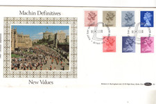 1984 NEW DEFINITIVE VALUES - BENHAM SILK FDC FROM COLLECTION B3