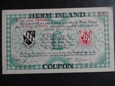 1957 Herm Island Trade Voucher Coupon - 6d Stamp