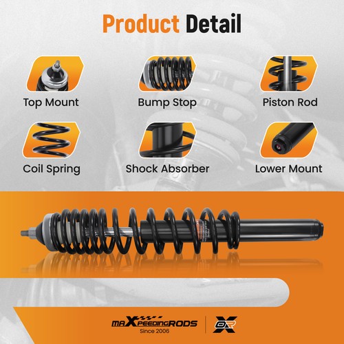 Amortiguadores delanteros 2 piezas para Polaris Ranger 400 2011-2014 500 2011-2022 7043666 7044149 - Imagen 9 de 15