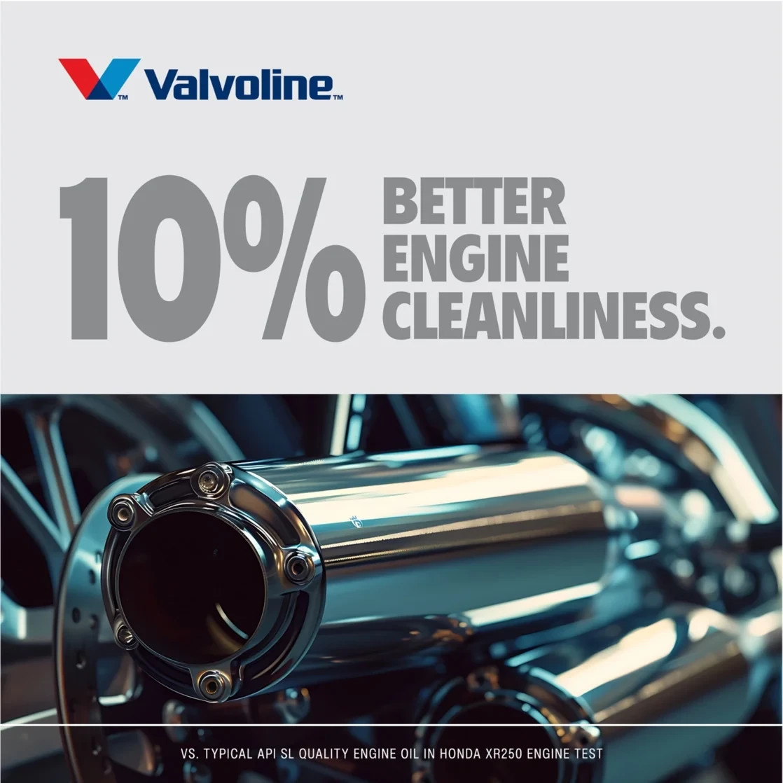 (6 pack) Valvoline 4-Stroke Motorcycle 20W-50 Conventional Motor Oil 1 QT