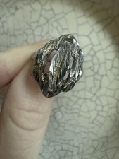925 Solid Sterling Silver Vintage Filigree Ring Size 7