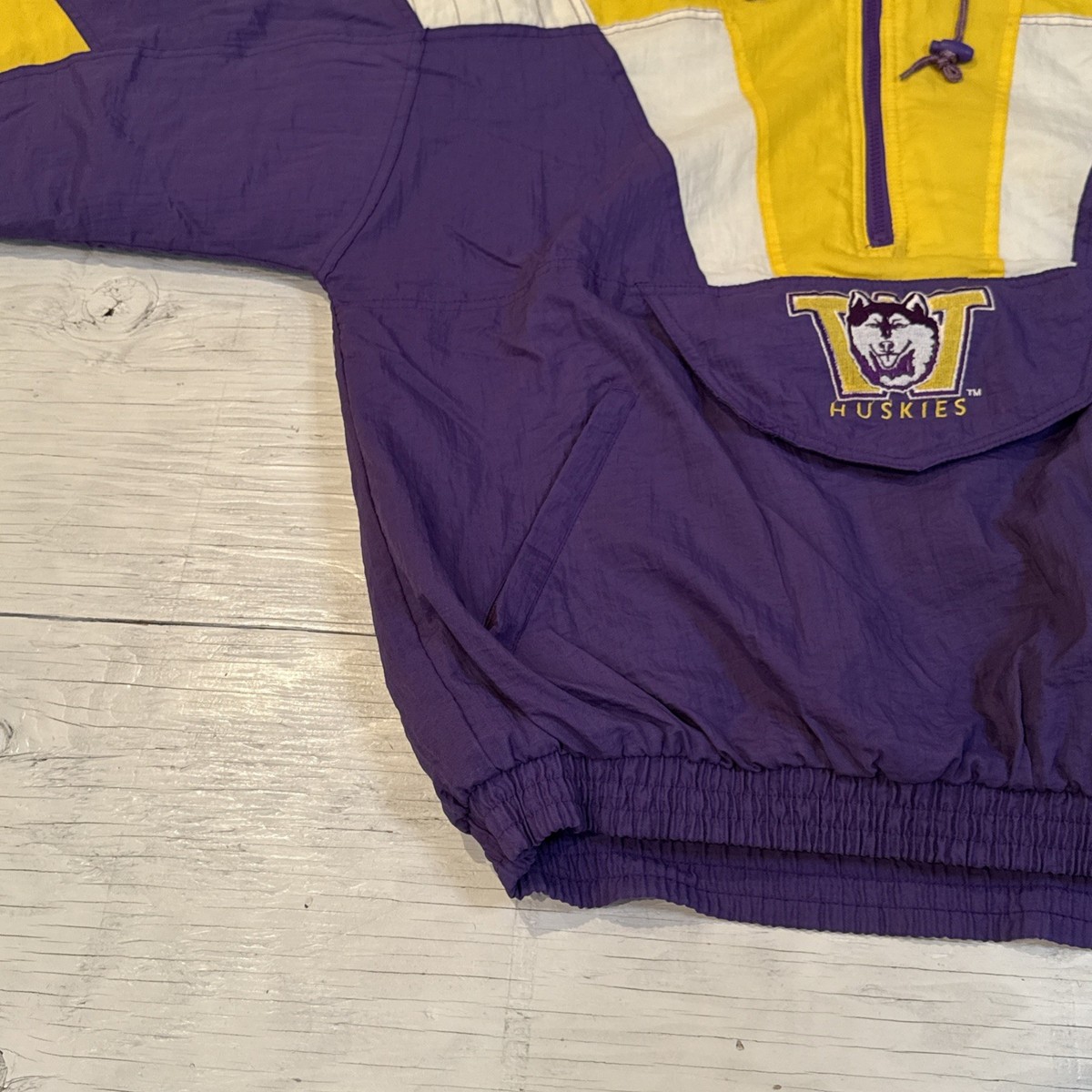VTG 90s Starter University of Washington Huskies Pullover 1/2 Zip