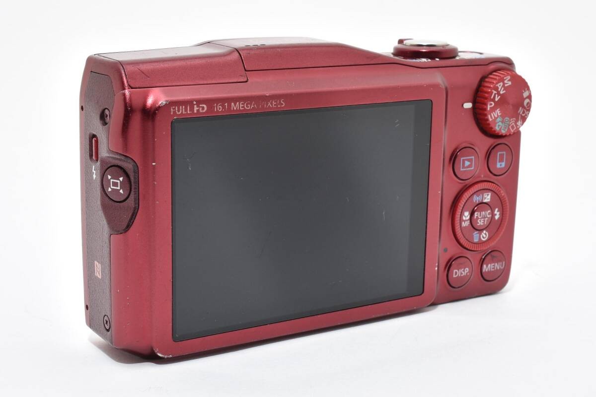 Canon Digital Camera PowerShot SX700 HS Red Zoom Failure w/Battery