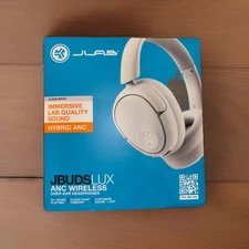 JLab JBuds Lux Noise Canceling Bluetooth Wireless Headphones CLOUD WHITE NEW