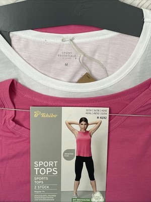 Tchibo Damen Shirt Sport Top 2 Stück Gr. M 40/42 Neu