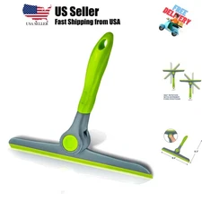 10" Heavy Duty Green, Grey Window Cleaning Squeegee, Handheld Squeegee for Gl...