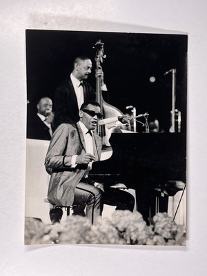 Ray Charles Original Vintage Photo Noir et Blanc Press Promotion Environ 1970s
