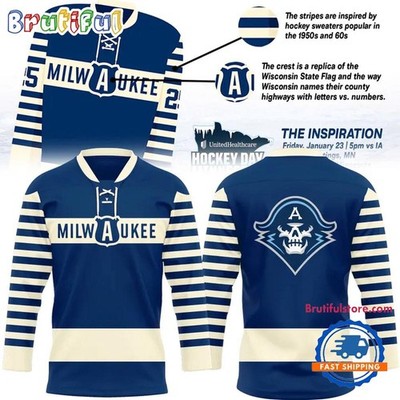 Personalized Milwaukee Admirals New Uniform 2026 Hockey Shirt