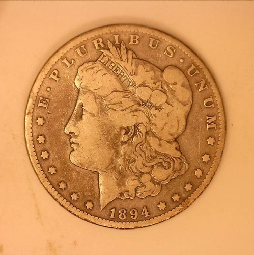 1894-S Morgan Silver Dollar : Raw / Ungraded : VF Range : RARE, LOW MINTAGE