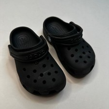 Crocs Black Classic Clog C8 Toddler 8