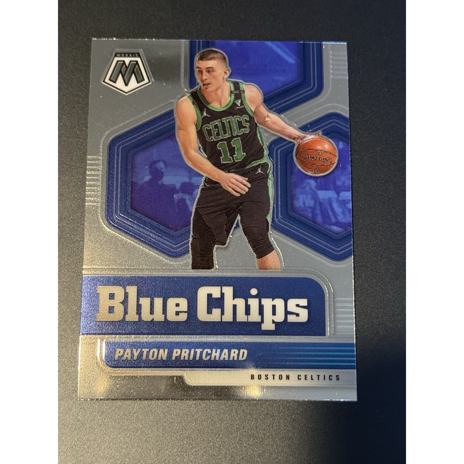 Payton Pritchard 2020-21 Mosaic Blue Chips Rookie # 13 Boston Celtics RC