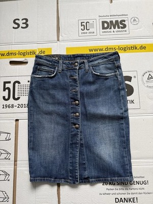 Dondup, Bleistiftrock,blue denim Gr.42 Kaum Getragen