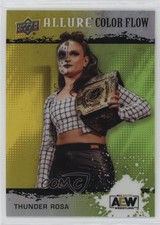 2022 Upper Deck Allure AEW Color Flow Yellow Green Thunder Rosa #R-18 02l5