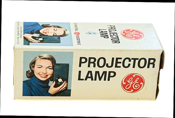 LÁMPARA PROYECTOR GE DFE - Bombilla 3v 80 vatios, Nuevo Stock Antiguo