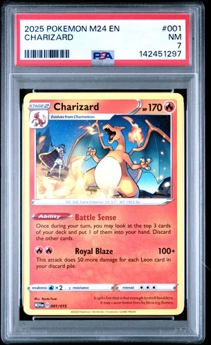 2025 POKEMON M24 EN-MCDONALD'S COLLECTION #001 CHARIZARD PSA 7
