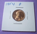 1954 D Lincoln Wheat Cent GEM BU RED+Uncirculated 1c Coin Free Post