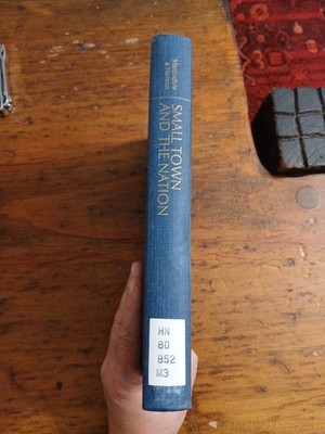 Small Town and The Nation Conflict local translocal forces Martindale Hanson HC