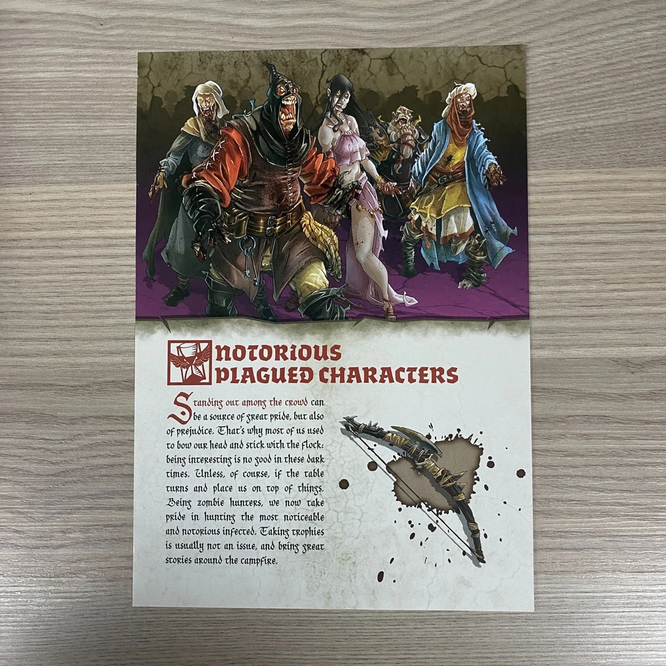 Zombicide NPC-1 Notorious Plagued Caractères Jeu Expansion 2015 Cmon GUF003 - Photo 3/4