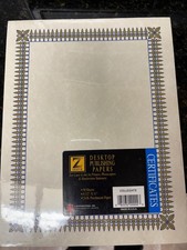 DESKTOP PAPERS Geopaper print certificates, gift certificates, and scroll (open)