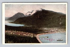 Seward AK-Alaska, Haines and Fort W.H Seward, Antique Vintage Postcard