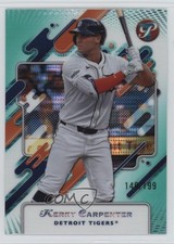 2025 Topps Pristine Aqua Pulsar Refractor 140/199 Kerry Carpenter #145 0tn3
