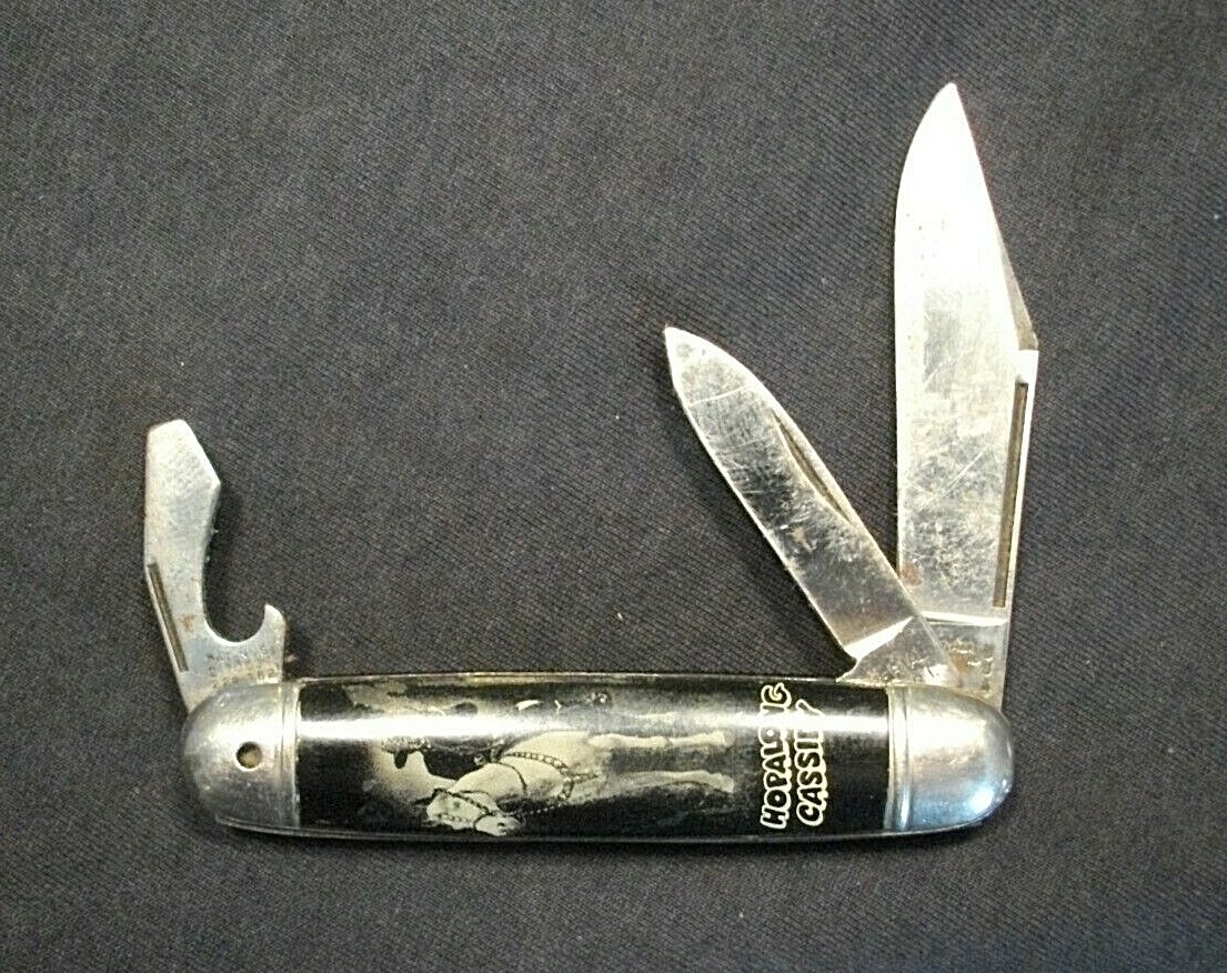 Vintage Imperial HOPALONG CASSIDY three blade folding pocket knife