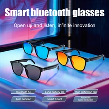 Wireless Smart Ai Translator Glasses Headset Bluetooth Call Outdoor Sunglasses