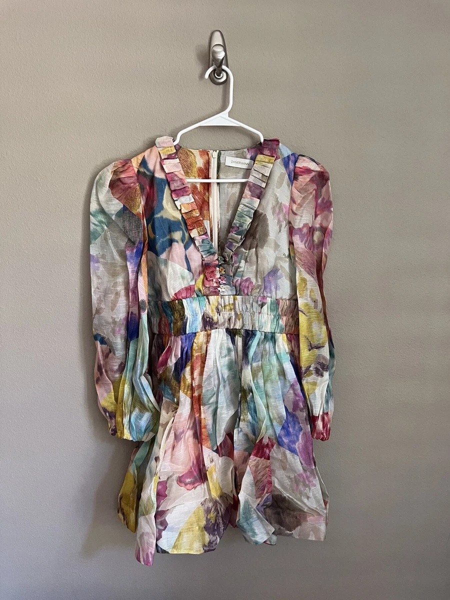 Zimmermann high neck dress cheap
